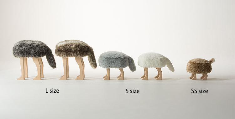 予約/匠工芸 アニマルスツール S フォックスグレー ANIMAL STOOL