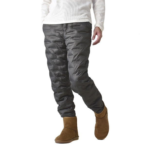 FLAG ON CREW ファイバーダウンパンツ メンズ 中わた防寒パンツ