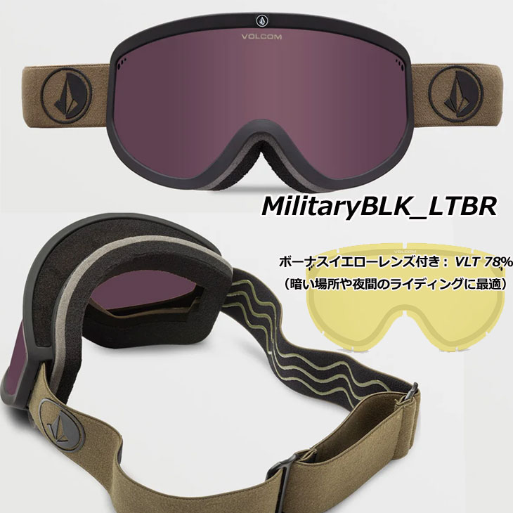 VOLCOM（ボルコム） 23-24 スノボ ゴーグル SNOW Footprints Goggle