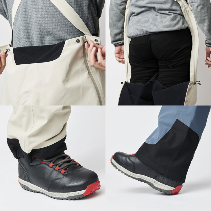 24-25 unfudge snow wear ウエアー GENTLE BIB PANTS ジェントル