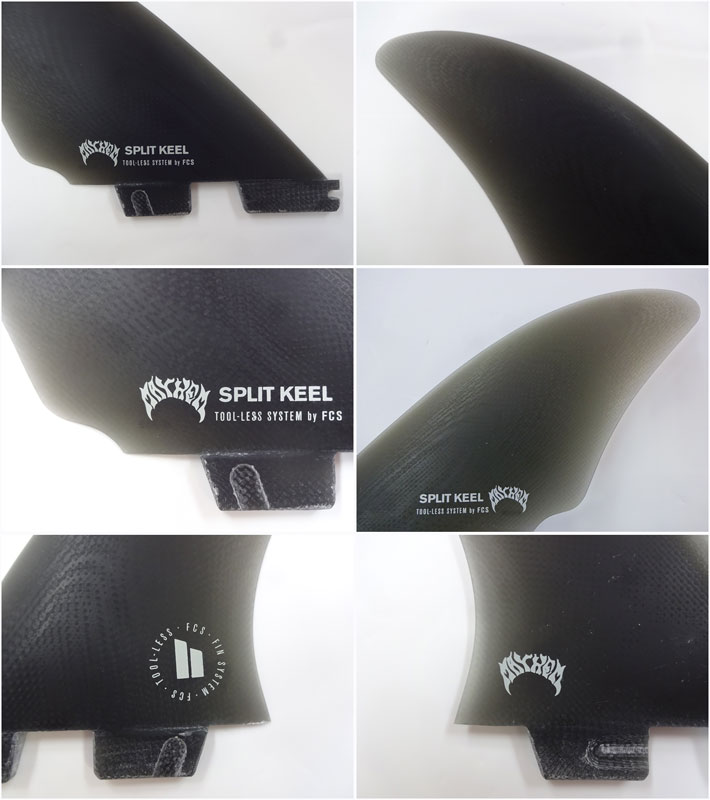FCS fcs2 フィン クワッド MB SPLIT KEEL QUAD メイヘムロゴ
