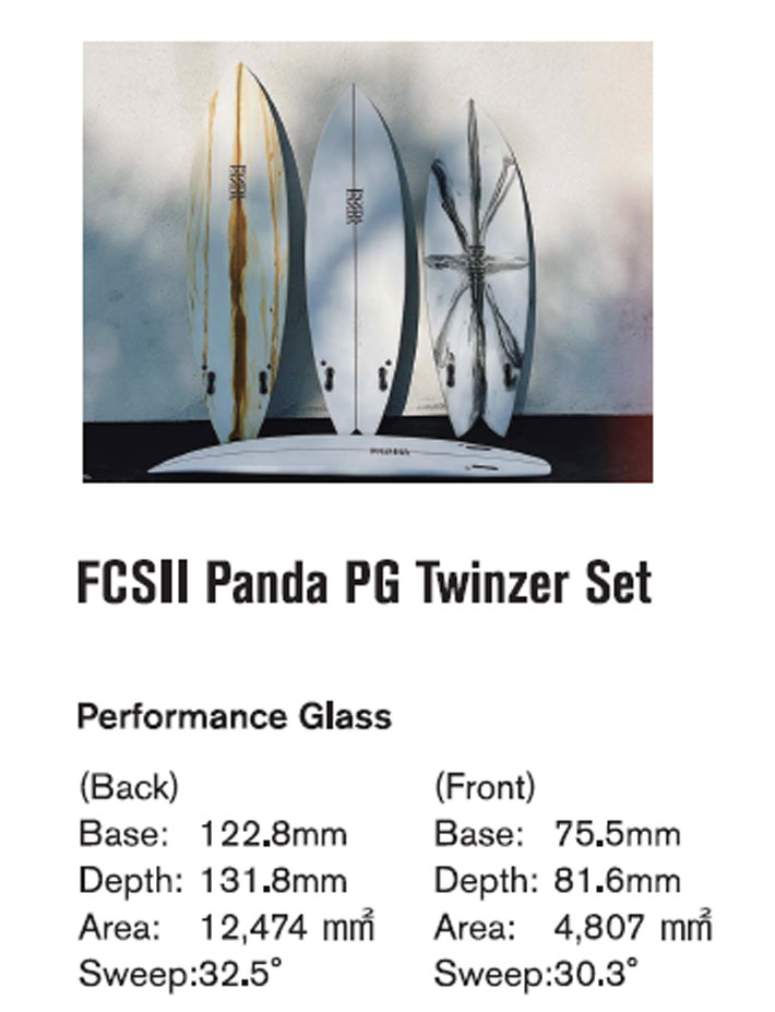 FCS FCS2 FIN エフシーエス2 フィン PANDA パンダ TWINZER PG FIN