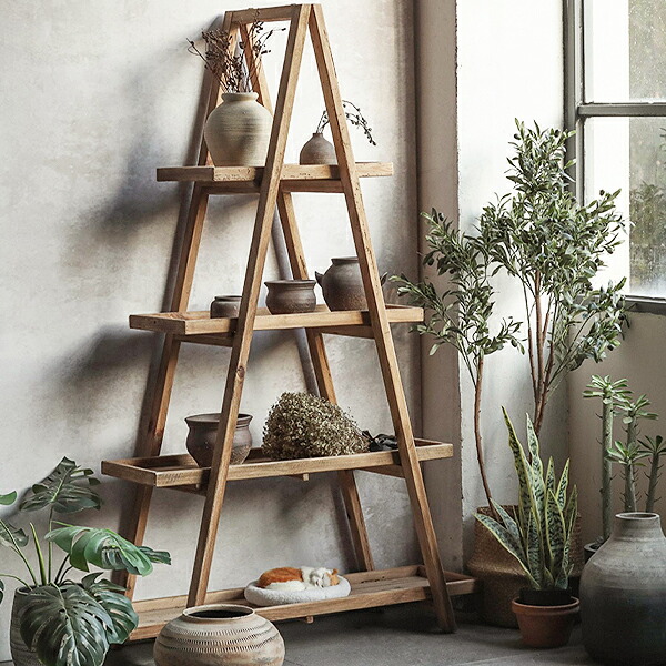 シェルフ ラック 木製 古材 パイン材 おしゃれ 幅120cm オープンラック