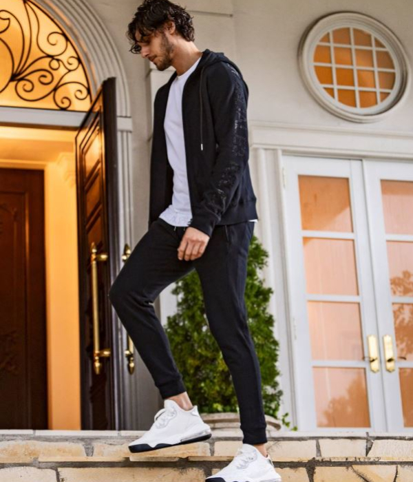 1PIU1UGUALE3 RELAX セットアップ メンズ ラインストーンロゴ