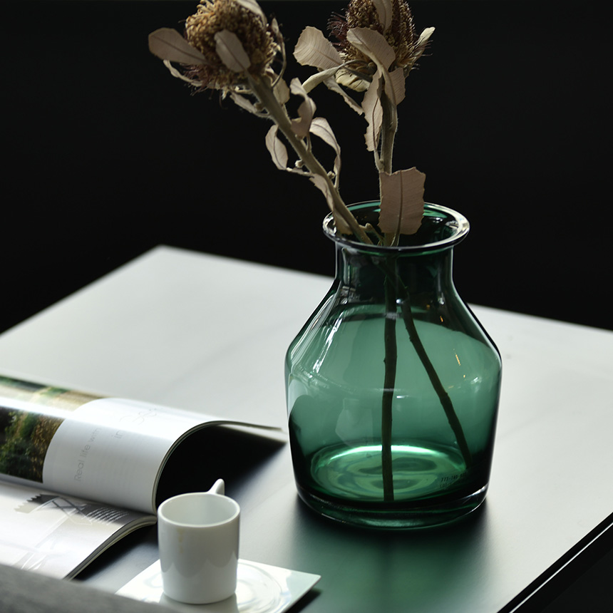 Clay（クレイ） 花瓶 ガラス 北欧 おしゃれ ブテリカ S 高さ20cm