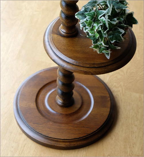 花台 木製 おしゃれ 室内 玄関 アンティーク フラワースタンド 花瓶台