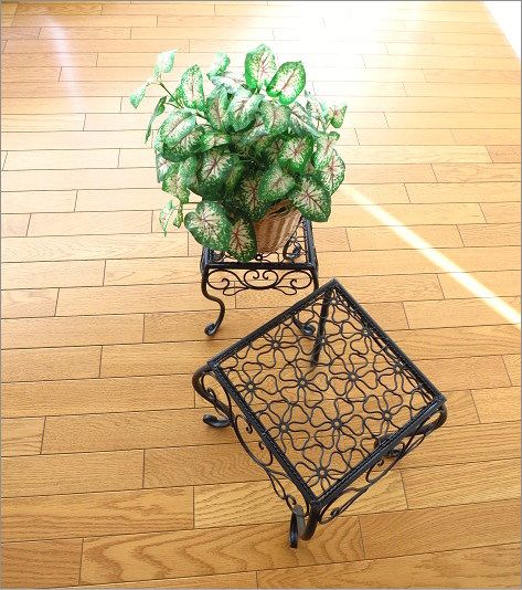 花台 フラワースタンド おしゃれ アイアン アンティーク 鉢置き台 猫脚