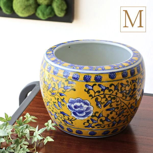 植木鉢 おしゃれ 陶器 火鉢 陶器鉢 メダカ鉢 金魚鉢 和風 観葉植物 鉢