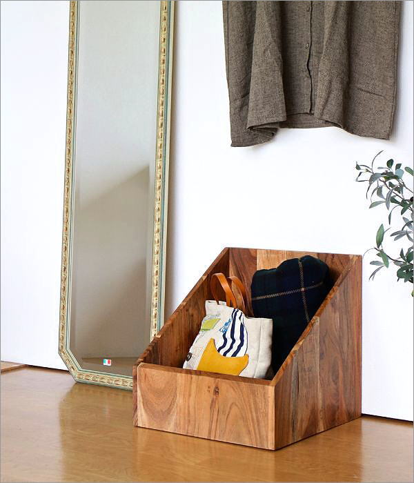 収納ボックス チーク おしゃれ 無垢材 天然木 シンプル ナチュラル