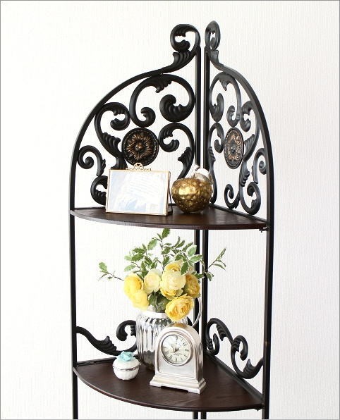 コーナーラック コーナー棚 アイアン家具 飾り棚 飾棚 おしゃれ