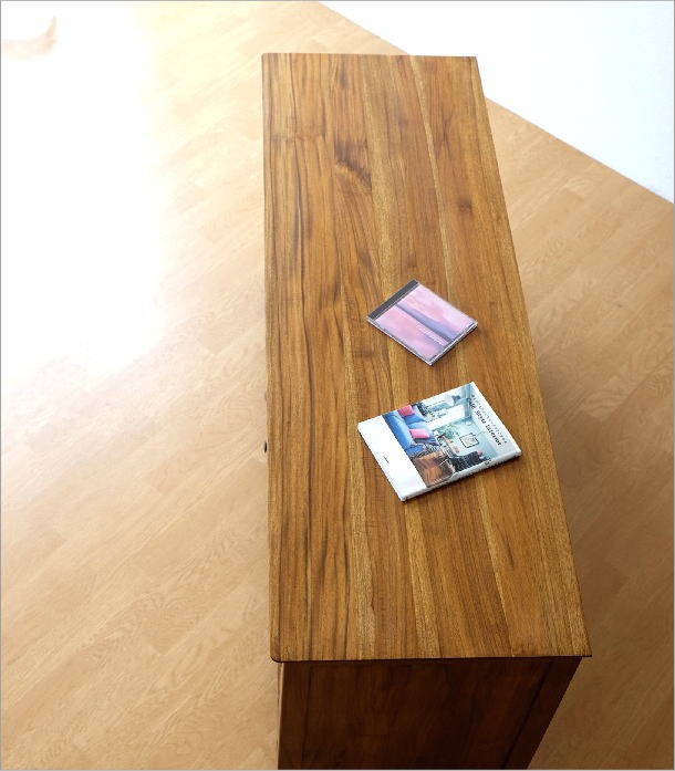 サイドボード リビングボード 北欧 おしゃれ 木製 無垢 天然木 扉付き