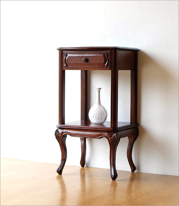 英国 アンティーク 木製 フラワースタンド 花台 燭台 飾り棚 猫脚 英国