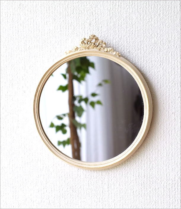 壁掛けミラー ウォールミラー おしゃれ アンティーク 鏡 シンプル