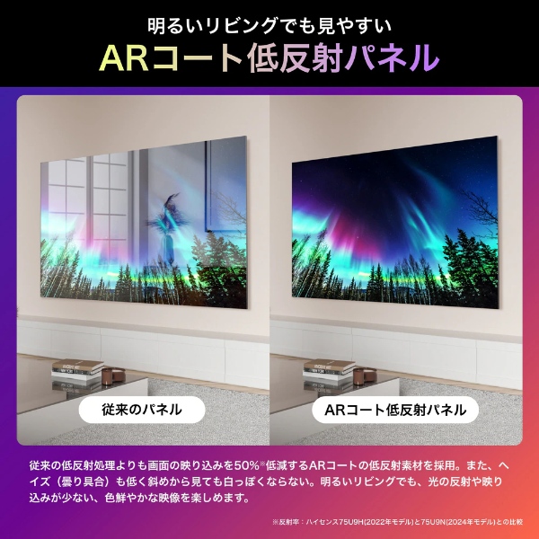 ハイセンス（HISENSE） 液晶テレビ 【設置込み】 Hisense 65U9N U9N