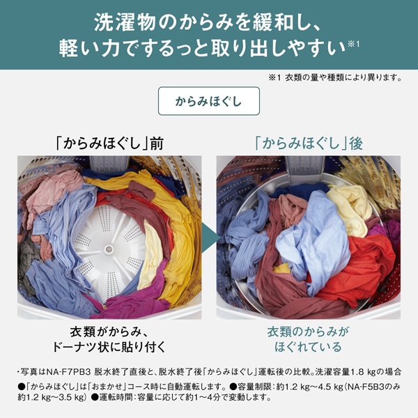Panasonic（パナソニック） 洗濯機 縦型 5kg 一人暮らし 【京都は標準