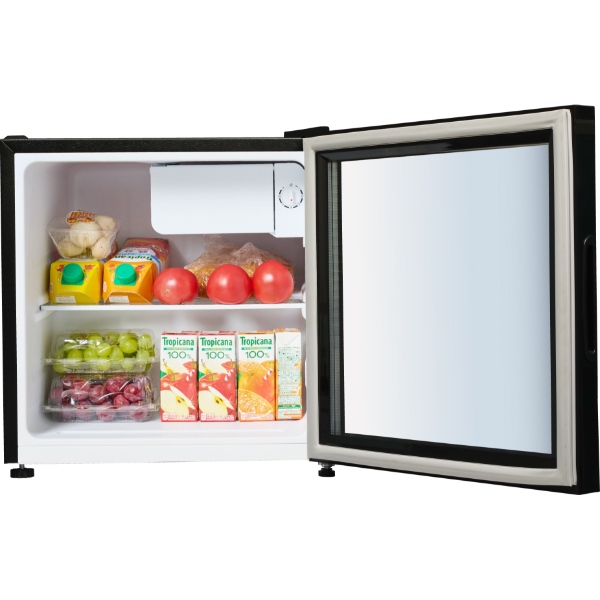 WINCOD（ウィンコド） 冷蔵庫 46L 小型 1ドア ガラス扉 中身が見える