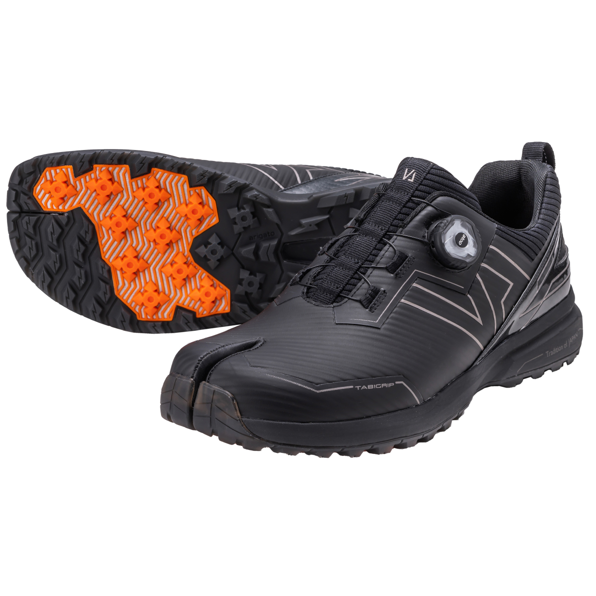 足袋 型 ゴルフシューズ メンズ スパイクレス ダイヤル式 足袋シューズ