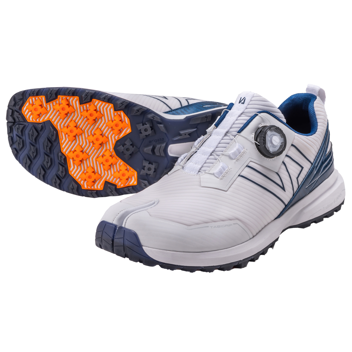 足袋 型 ゴルフシューズ メンズ スパイクレス ダイヤル式 足袋シューズ