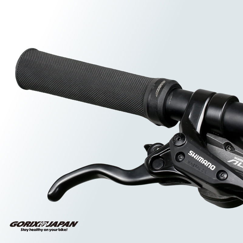 GORIX 自転車 グリップ 自転車グリップ 134.8mm 丸グリップ ロング