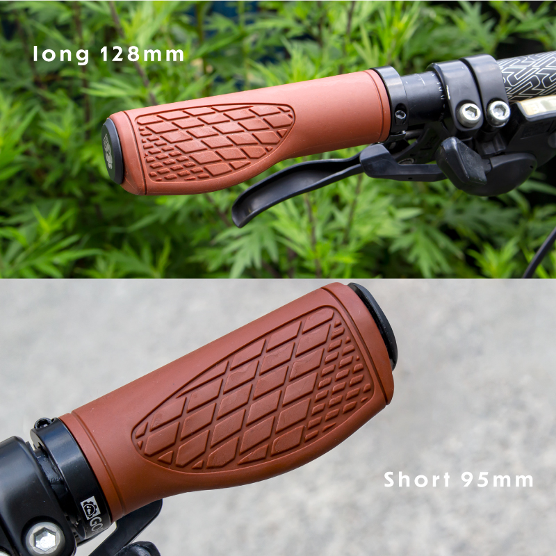 GORIX 自転車グリップ ロング/ショートグリップ(GX-AGOO 128mm×95mm
