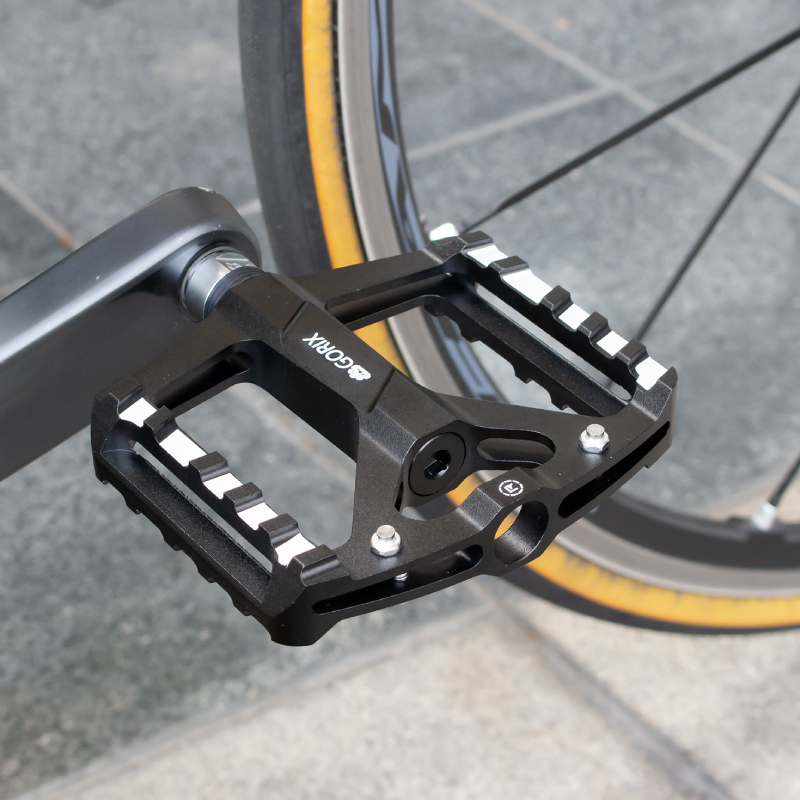 GORIX 自転車 ペダル クロスバイク フラット ロードバイク 3ベアリング