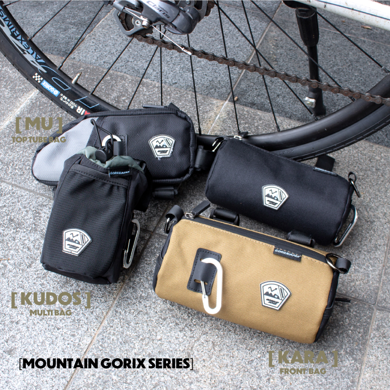 GORIX ステムバッグ ハンドルバッグ 自転車 バッグ カラビナ付き 防水