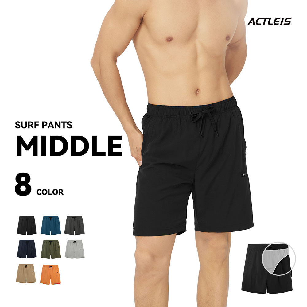 ACTLEIS（アクレイス） 水着 メンズ サーフパンツ 海パン サーフ