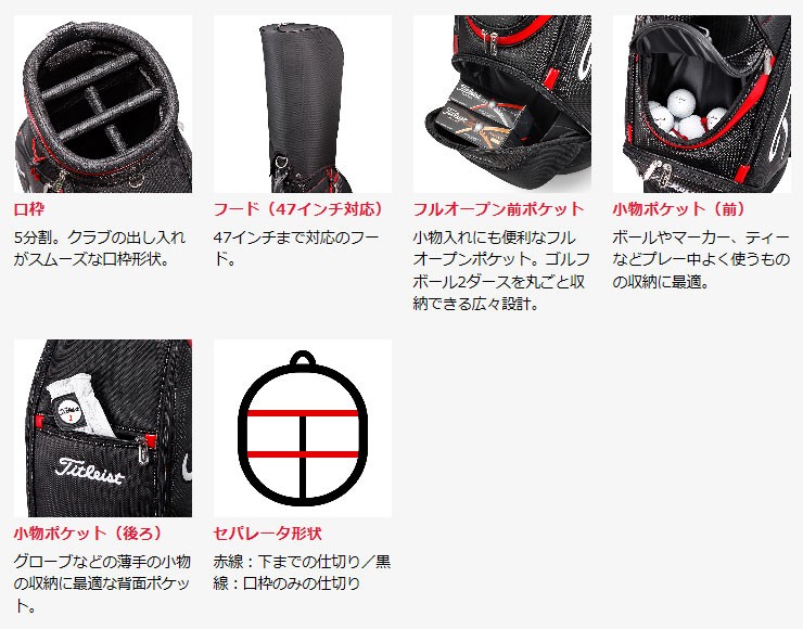 Titleist（タイトリスト） シンプルアスリート キャディバッグ CB791