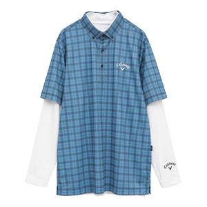 Callaway（キャロウェイ） チェックプリント 半袖ポロシャツ +