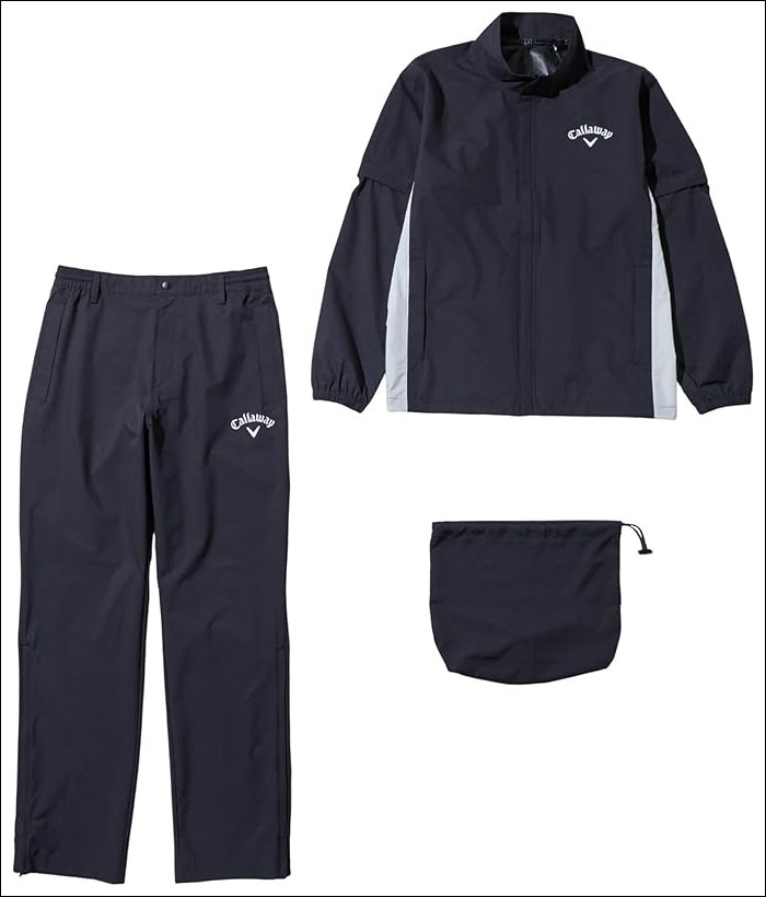 Callaway（キャロウェイ） ストレッチ 2WAY レインウェア 上下セット