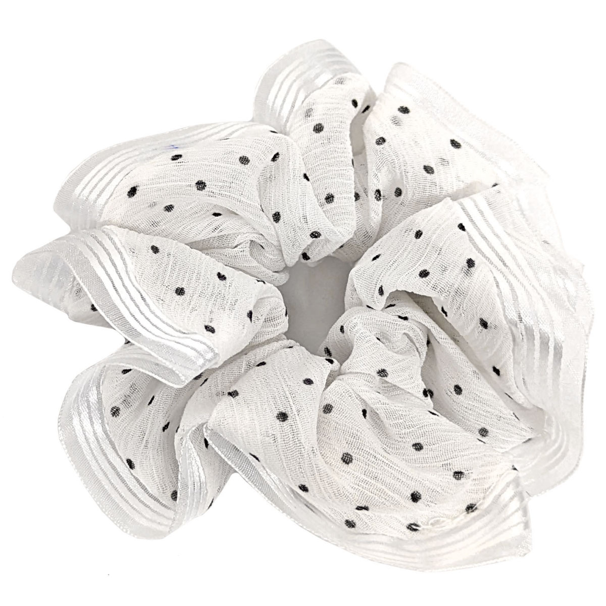 シュシュ レディース ヘアゴム ふんわり水玉シュシュ ha-130-136