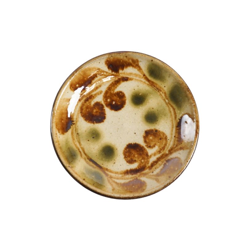 やちむん 皿 5寸皿 取皿 丸皿 陶芸こまがた デイゴ柄 おしゃれ 沖縄