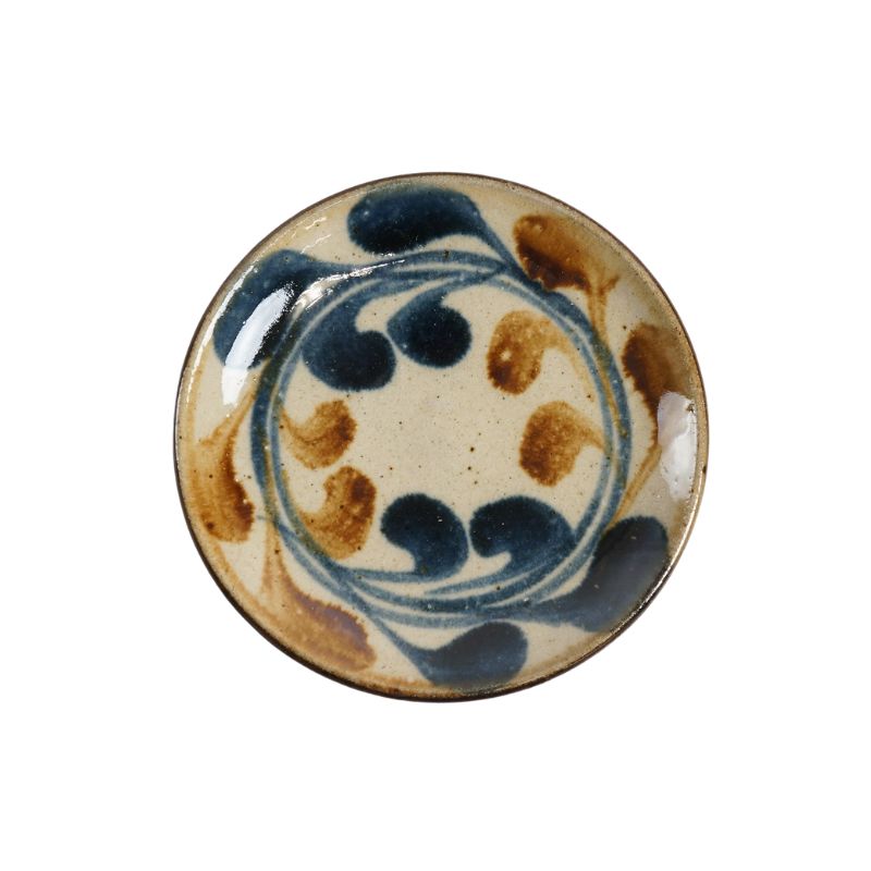 やちむん 皿 5寸皿 取皿 丸皿 陶芸こまがた デイゴ柄 おしゃれ 沖縄