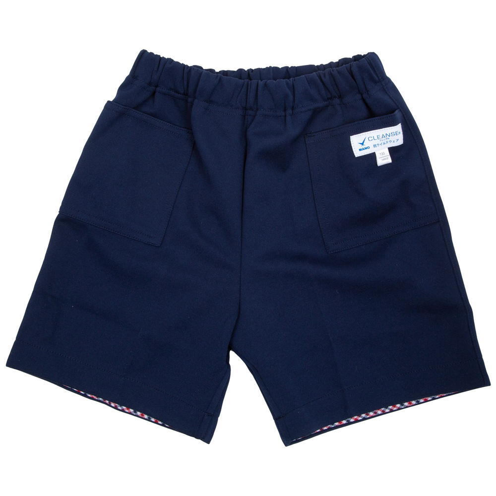 体操ハーフパンツ 紺色無地 100〜130サイズ お受験用 : お受験グッズの