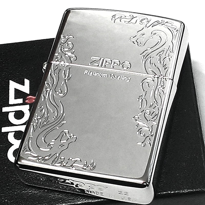 ZIPPO（ジッポー） ライター プラチナドラゴン ジッポ 鏡面シルバー