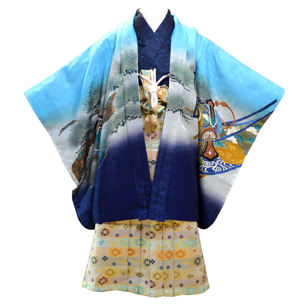 レンタル】 七五三 着物 男の子 袴 3歳 13点 セット 三歳 トータル