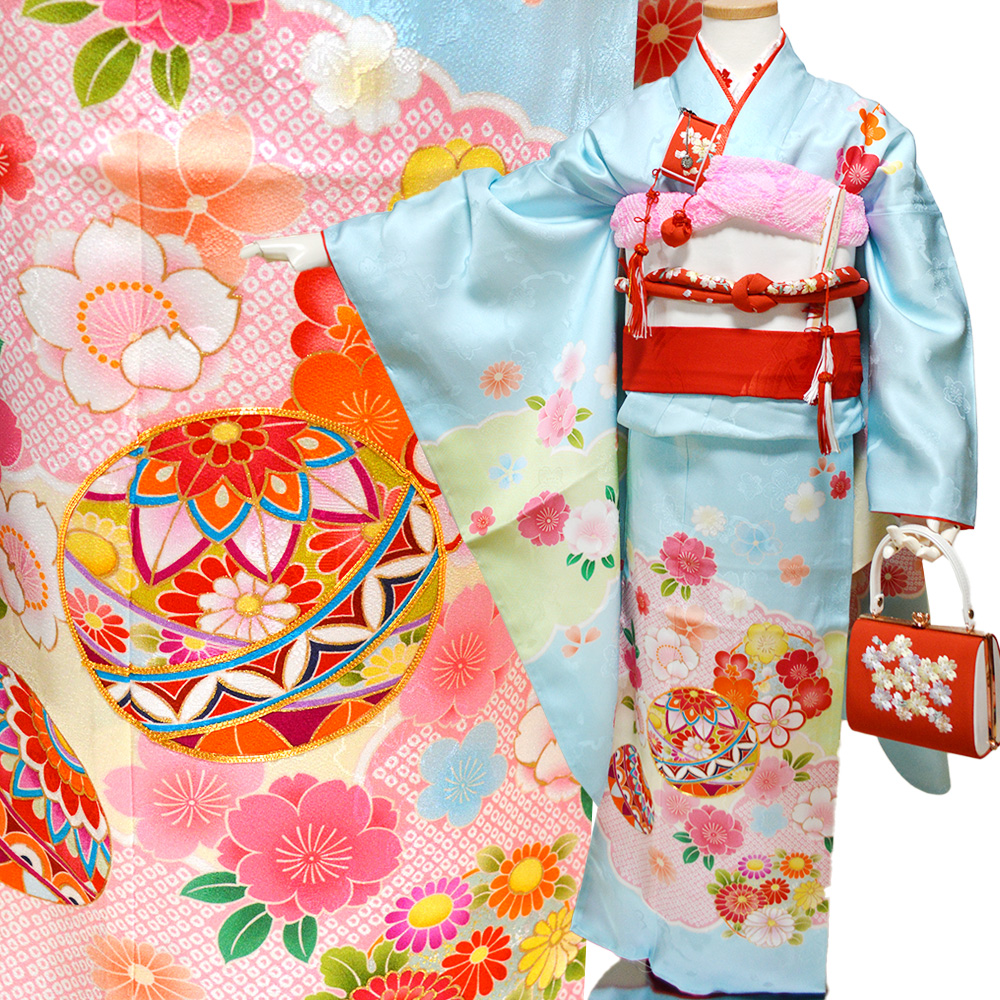七五三 着物 7歳 正絹 16点 フルセット 購入 トータル 着物セット