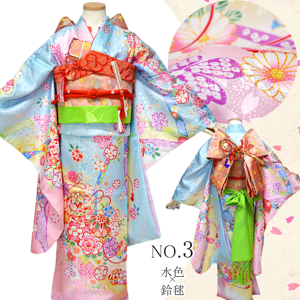 七五三 着物 7歳 16点 フルセット 購入 トータル 着物セット 女の子
