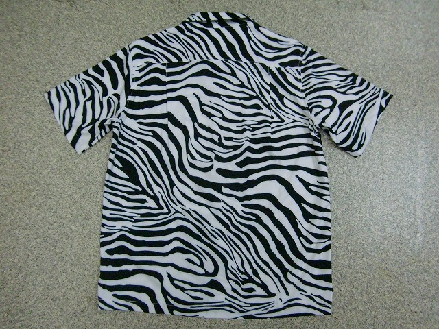 ゼブラ柄 半袖シャツ メンズ シマウマ アロハシャツ ロック バンド