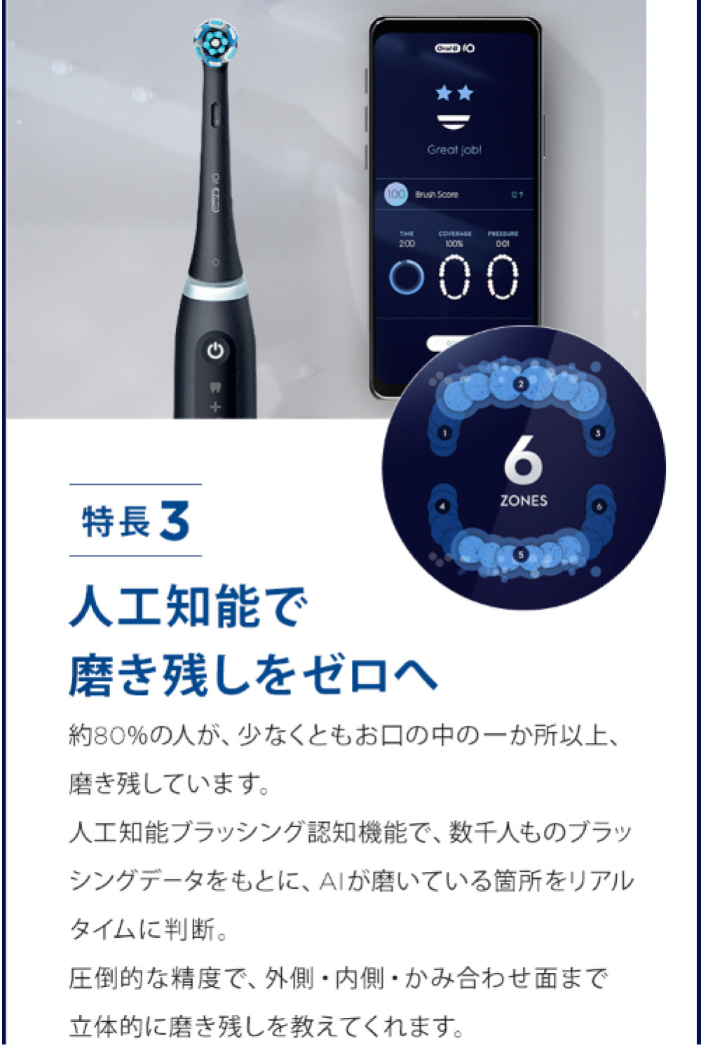 電動歯ブラシ ブラウン オーラルB iO5 iOG52J62KBK マットブラック