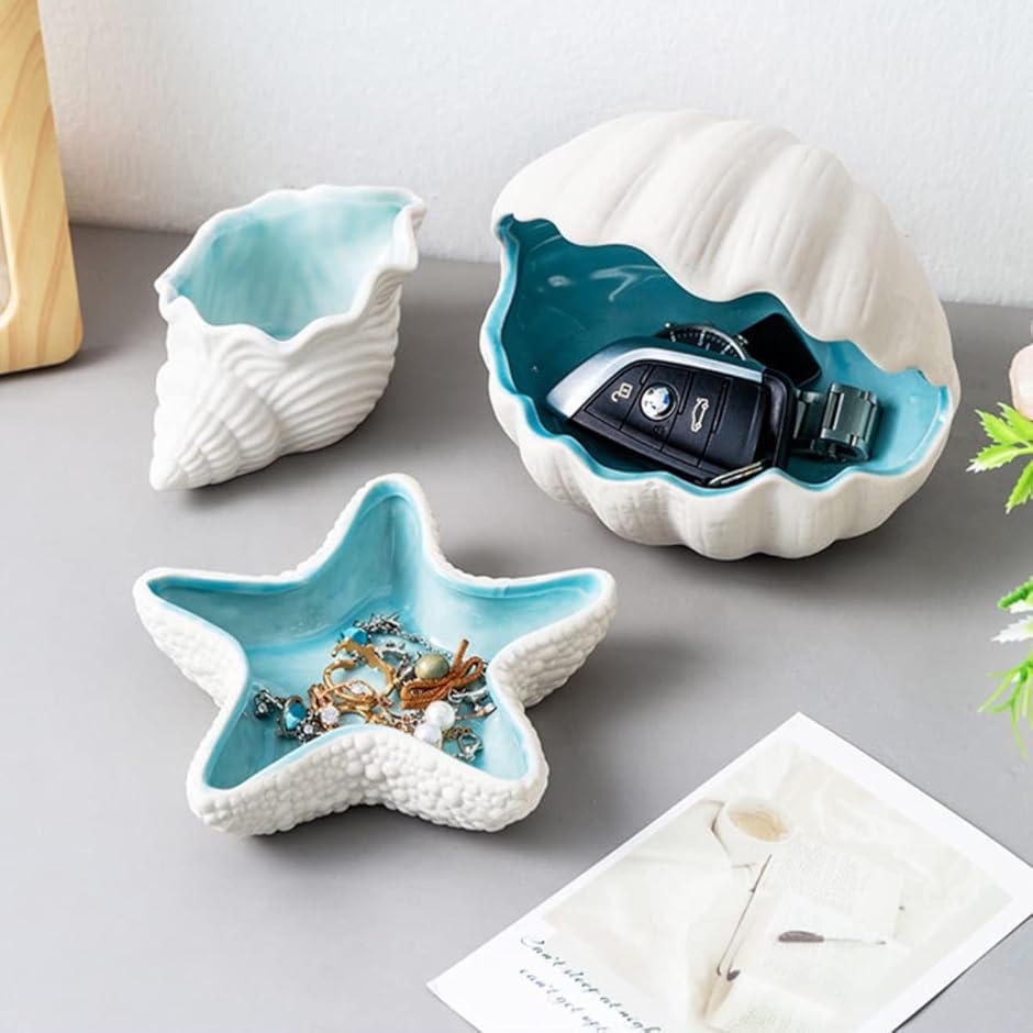小物入れ トレー 貝殻 卓上 リアル 海 おしゃれ かわいい インテリア