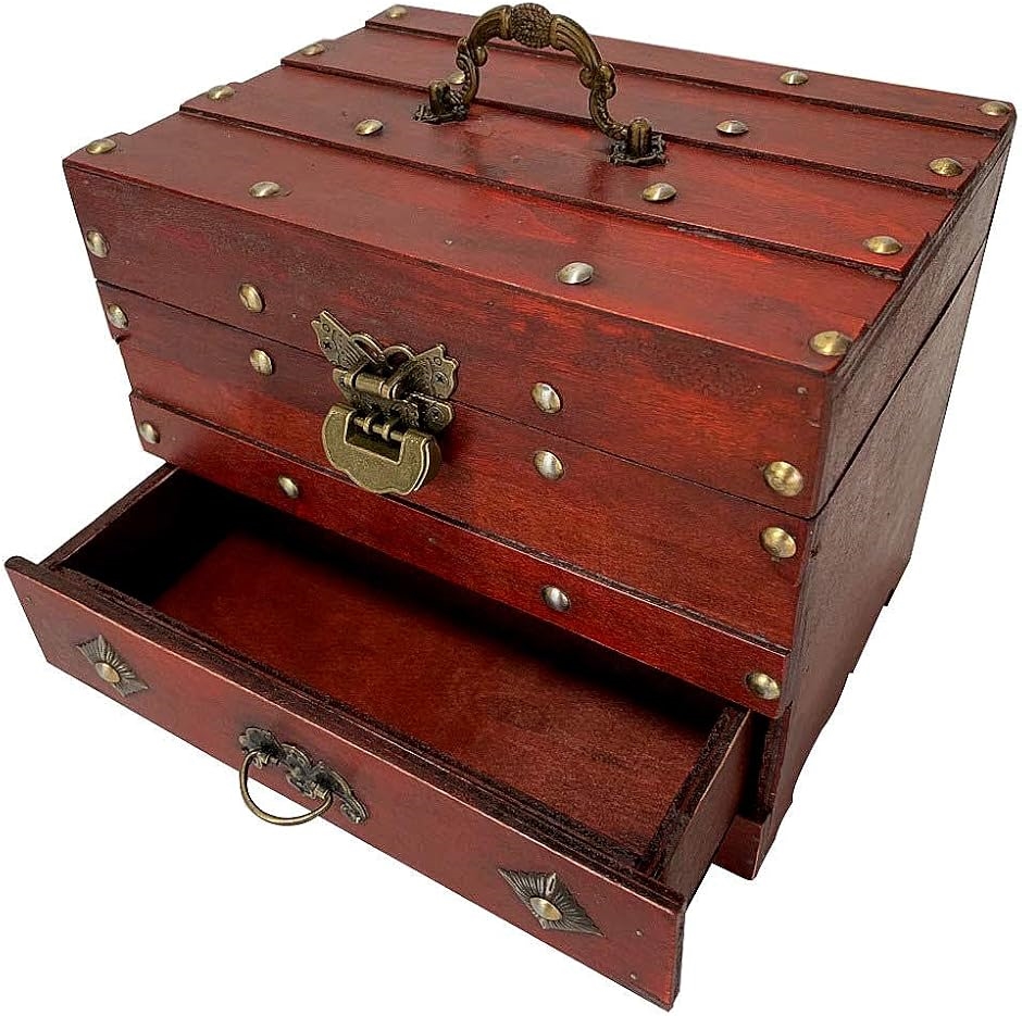 コスメ メイクボックス ジュエリーボックス 小物入れ 化粧品 ミラー 鏡