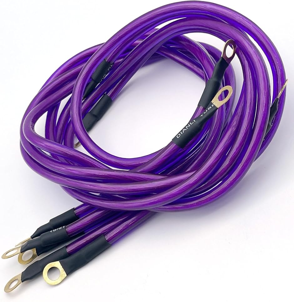 強化 アーシング ケーブル 汎用 5本 セット 燃費 トルク アップ ノイズ