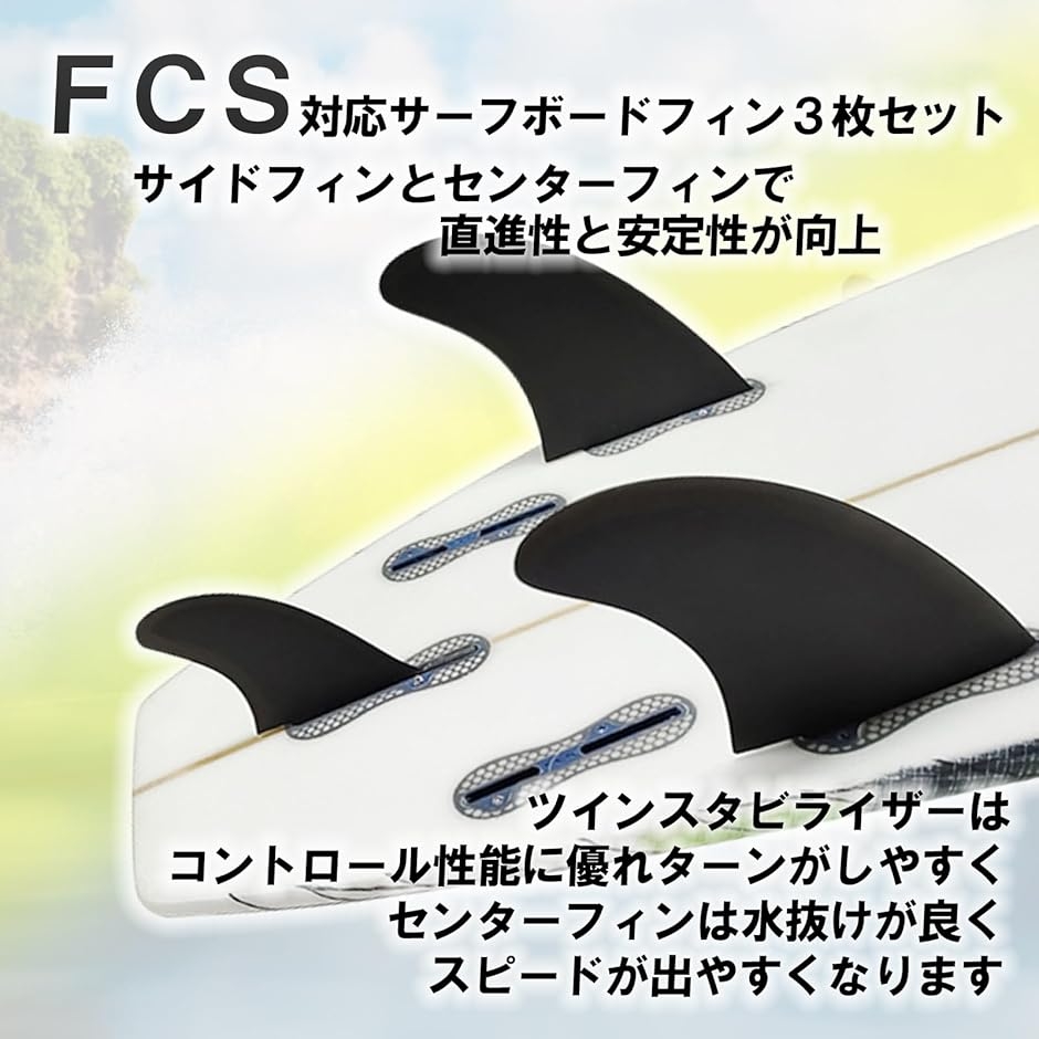 サーフ ボード フィン ツイン スタビライザー ミッドレングス 汎用