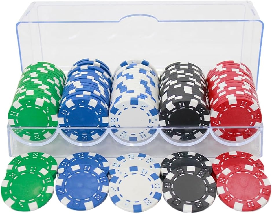 カジノチップ セット ポーカー ケース おもちゃ 100枚 チップ100枚