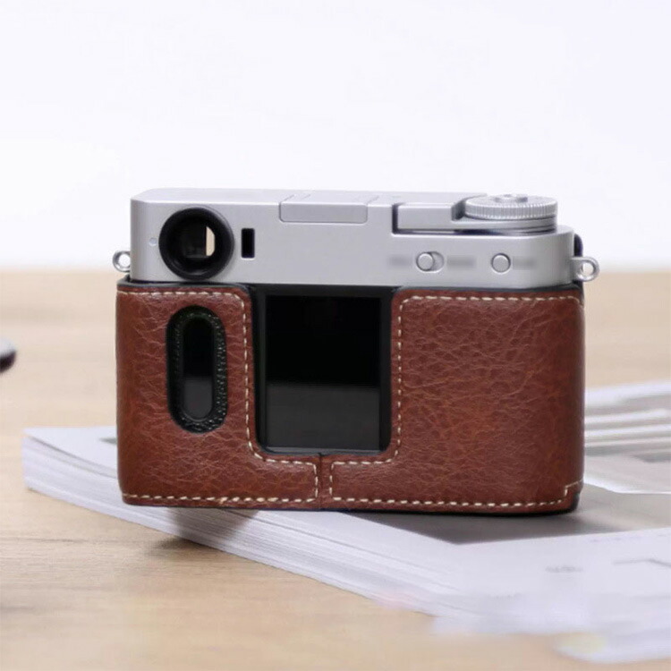 FUJIFILM X half X-HF1 ケース PUレザーハーフケース ハーフカバー