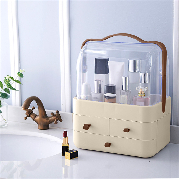 コスメボックス メイクボックス 大容量 化粧品収納ボックス 透明カバー