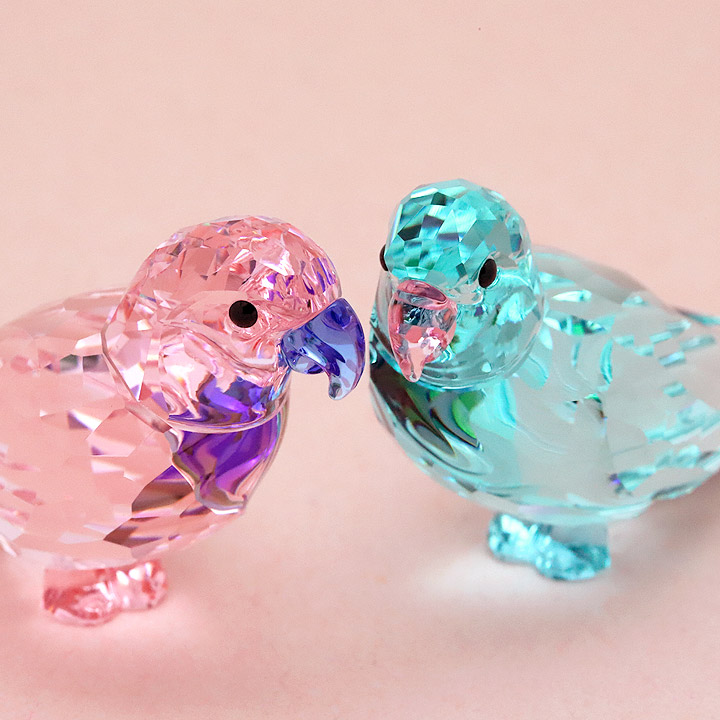 SWAROVSKI（スワロフスキー） クリスタル フィギュア インコ 鳥