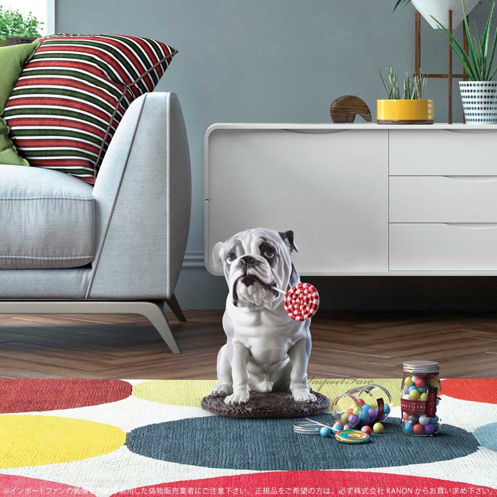 LLADRO（リヤドロ） ブルドッグとロリポップ 犬 ドッグ&キャンディー