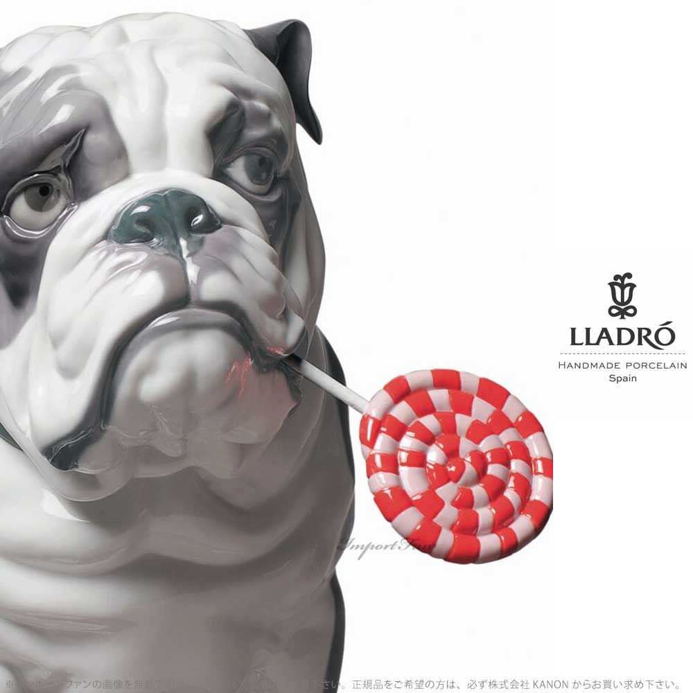 LLADRO（リヤドロ） ブルドッグとロリポップ 犬 ドッグ&キャンディー